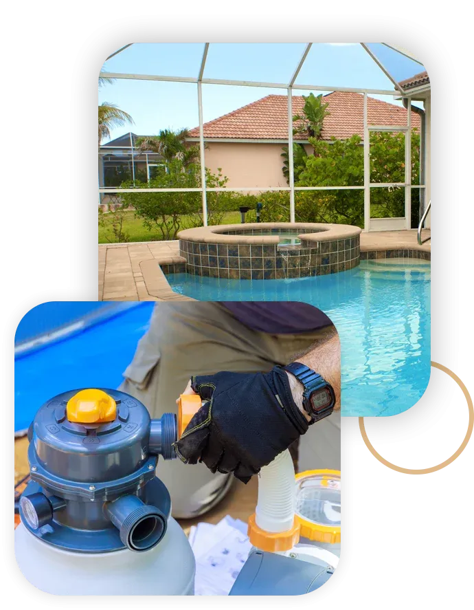 pull maintenance pool pump and pool filter